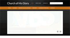 Desktop Screenshot of churchofhisglory.org