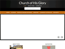 Tablet Screenshot of churchofhisglory.org